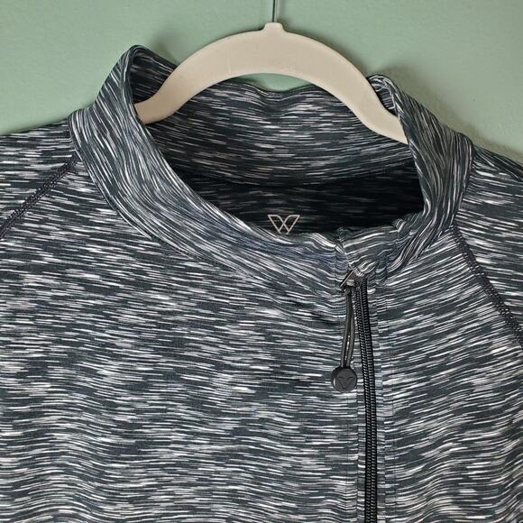 Lane Bryant Womens Gray Black Livi Active Side Full Zip Jacket Size 22/24 - Picture 4 of 5
